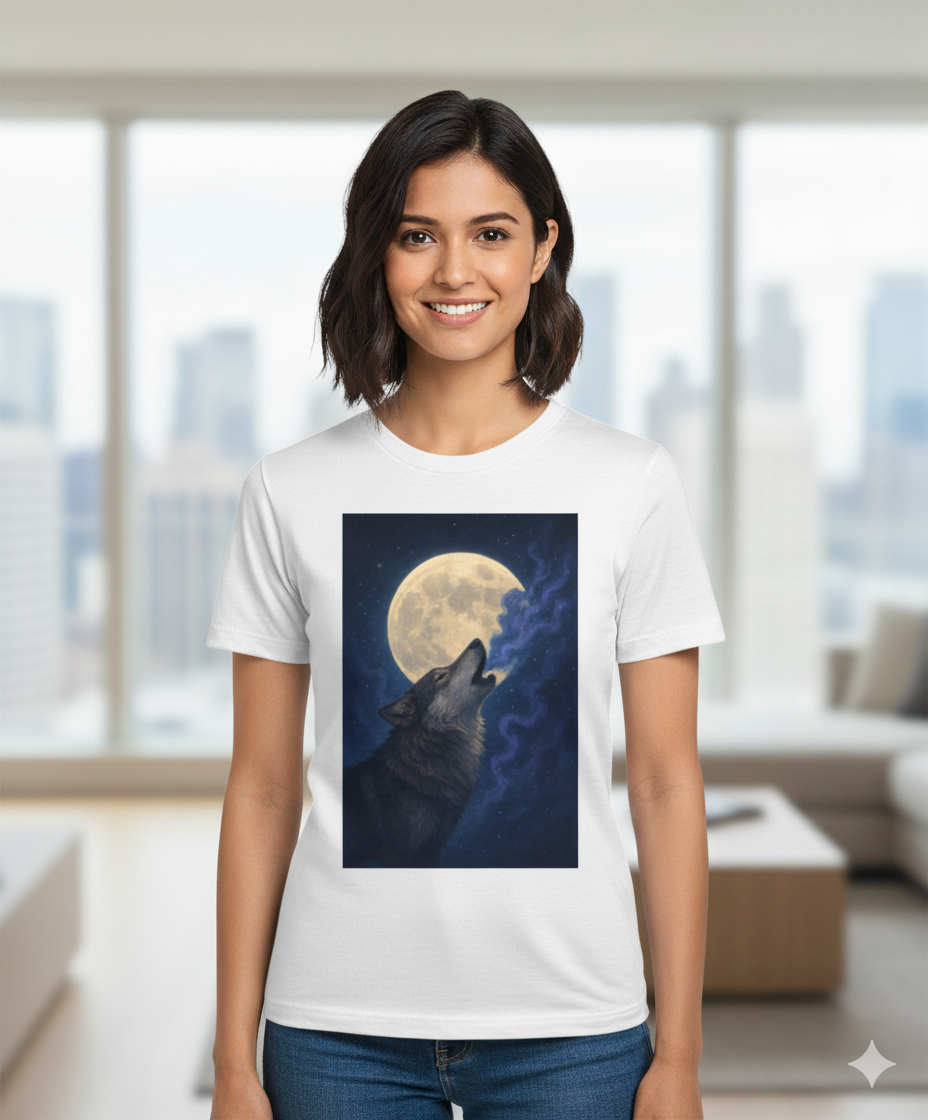 Spirit of the Night (Girls Round Neck T-Shirt )