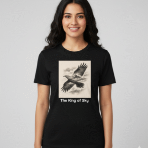 The King of Sky β Premium Eagle Graphic T-Shirt